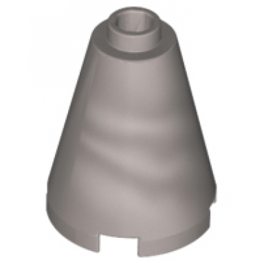 flat silver cone 2 x 2 x 2 - open stud