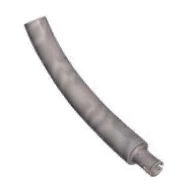 flat silver dinosaur tail neck middle section with bar hole and technic pin