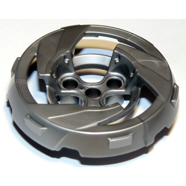 flat silver wheel cover 3 mag spoke with 4 pin holes