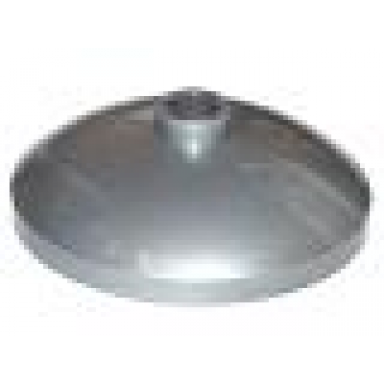 flat silver dish 3 x 3 inverted radar