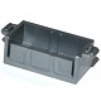 flat silver container treasure chest bottom with slots in back