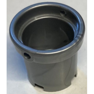 flat silver container bucket 2 x 2 x 2 with handle holes