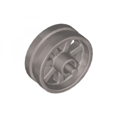 flat silver wheel 15mm d x 6mm city motorcycle