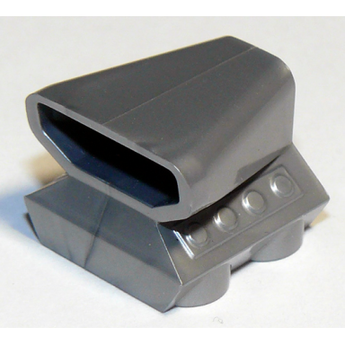 flat silver vehicle air scoop engine top 2 x 2