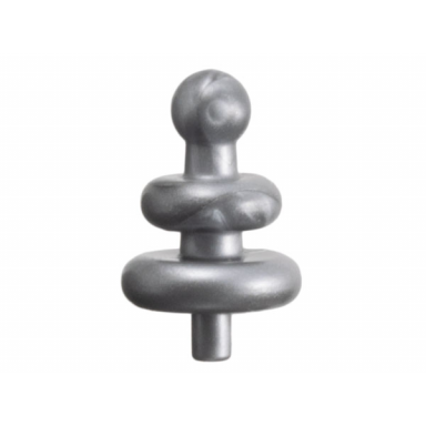flat silver minifigure antenna with 2 diffusers and small pin