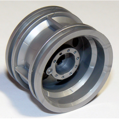 flat silver wheel 30.4mm d x 20mm with no pin holes and reinforced rim
