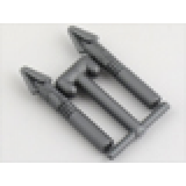 flat silver minifigure weapon harpoons 2 on sprue