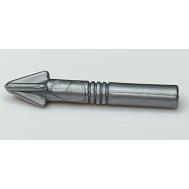 flat silver minifigure weapon harpoon grooves in shaft
