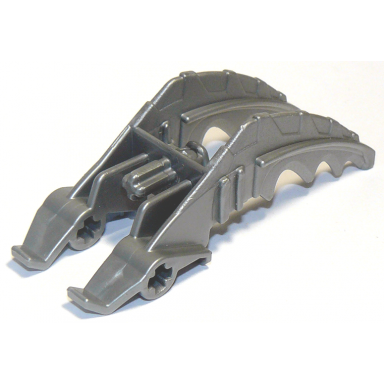 flat silver bionicle foot mistika clawed with axle