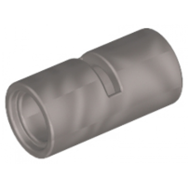 flat silver technic pin connector round 2l with slot pin joiner round