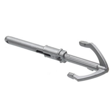 flat silver hook grappling with pin and extension