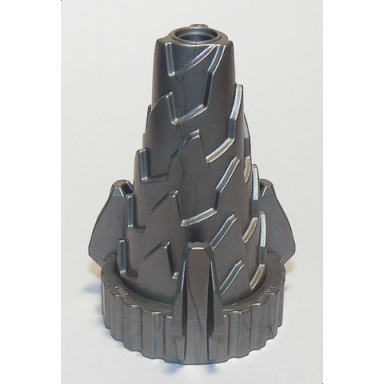 flat silver cone spiral jagged - step drill