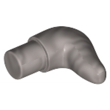 flat silver cattle horn short