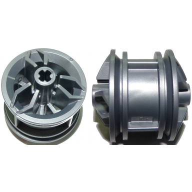 flat silver wheel 30.4mm d x 20mm with center axle holes motorcycle