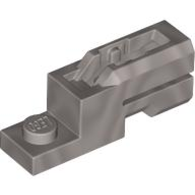 flat silver projectile launcher 1 x 2 mini blaster tile shooter