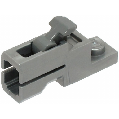 flat silver projectile launcher 1 x 2 mini blaster tile shooter with dark bluish gray trigger 69754 69755