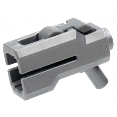 flat silver minifigure weapon bazooka mini blaster shooter with dark bluish gray trigger 69767 69755
