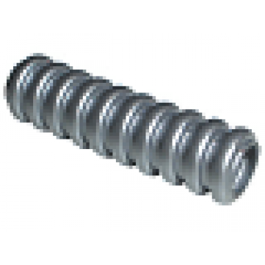 flat silver hose ribbed 7mm d 3l 2.4cm