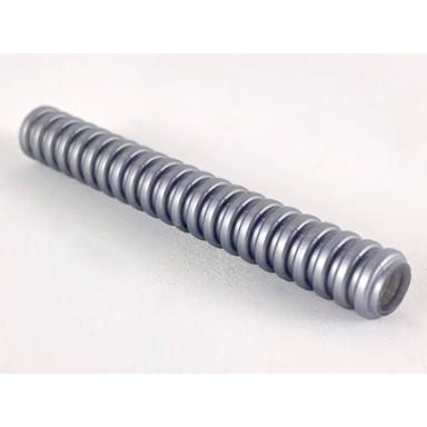 flat silver hose ribbed 7mm d 7l 5.6cm