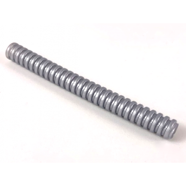 flat silver hose ribbed 7mm d 9l 7.2cm