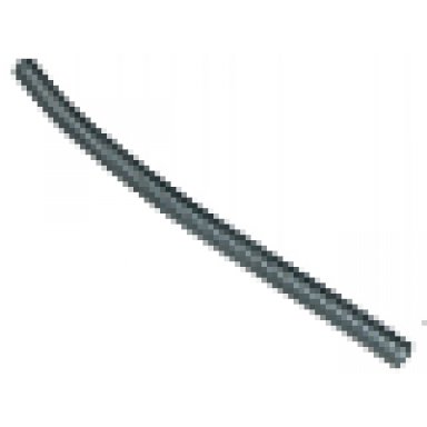 flat silver hose ribbed 7mm d 18l 14.4cm