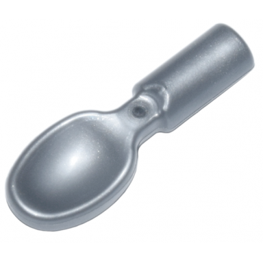 flat silver minifigure utensil spoon - handle with flat end