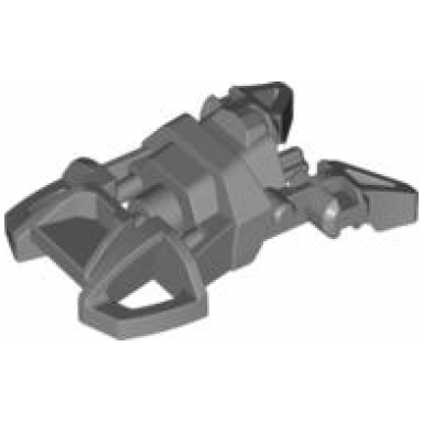 flat silver bionicle foot small with axle connector