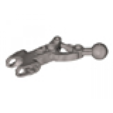 flat silver hero factory arm leg angular with ball joint and ball socket