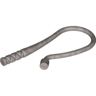 flat silver minifigure weapon whip bent flexible