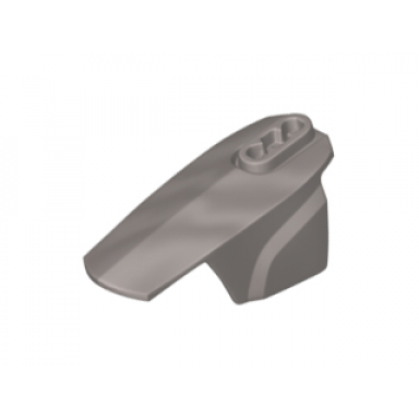flat silver hero factory armor with ball joint socket - size 6