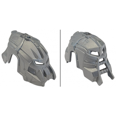 flat silver hero factory mask dual sided drilldozer fire lord