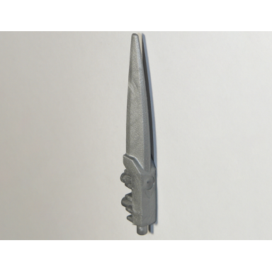 flat silver hero factory weapon blade long - flexible rubber