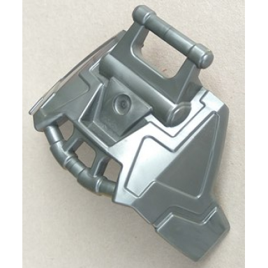 flat silver hero factory armor with angled bar on top and straight bar on bottom