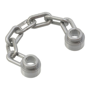 flat silver chain 5 links