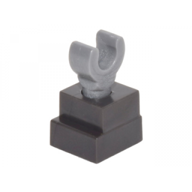 flat silver leg skeleton with pearl dark gray square foot