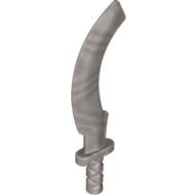 flat silver minifigure weapon sword khopesh sickle sword