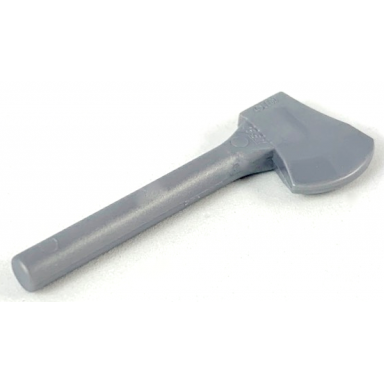 flat silver minifigure utensil axe large head