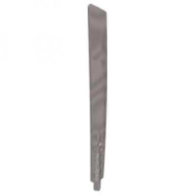 flat silver propeller 1 blade 16l with axle sword blade