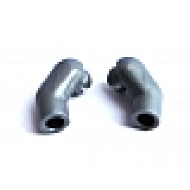 flat silver arm matching left and right pair