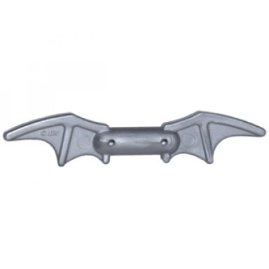 flat silver minifigure weapon batman batarang 2 bat wings with bar in middle