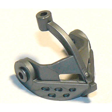 flat silver minifigure visor pointed