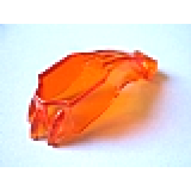 trans-orange paw 2 x 6 x 2 1 2 with claws and pin hole