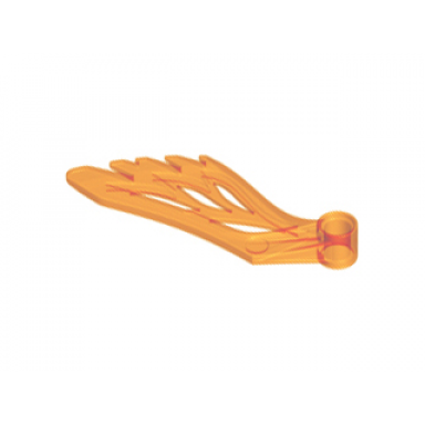trans-orange wing with pin hole