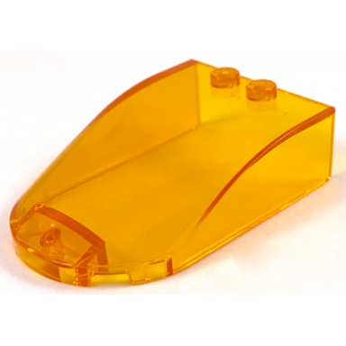 trans-orange windscreen 6 x 4 x 1 1 3 canopy straight sides