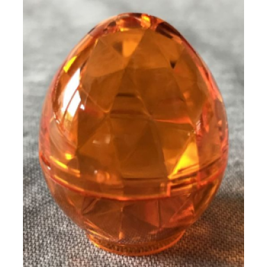trans-orange container faceted dragon egg
