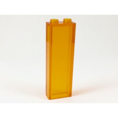 trans-orange brick 1 x 2 x 5