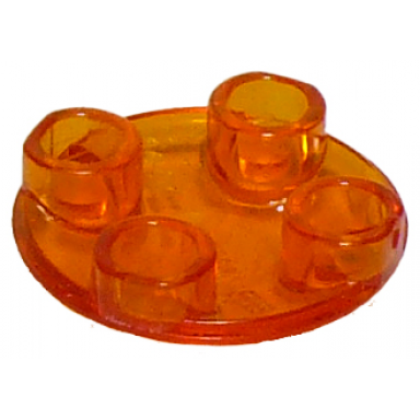 trans-orange plate round 2 x 2 with rounded bottom boat stud