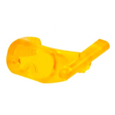 trans-orange minifigure visor scuba diver mask