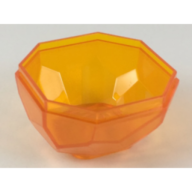 trans-orange rock 4 x 4 octagonal boulder bottom