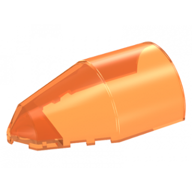 trans-orange windscreen 7 x 4 x 2 round